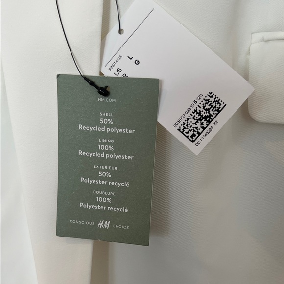 H&M Cream Blazer for Women Size L NWT - Picture 3 of 8